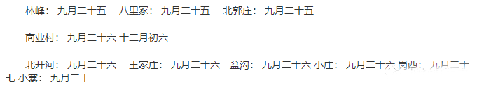 河北省趕集時(shí)間表 河北省趕集時(shí)間表